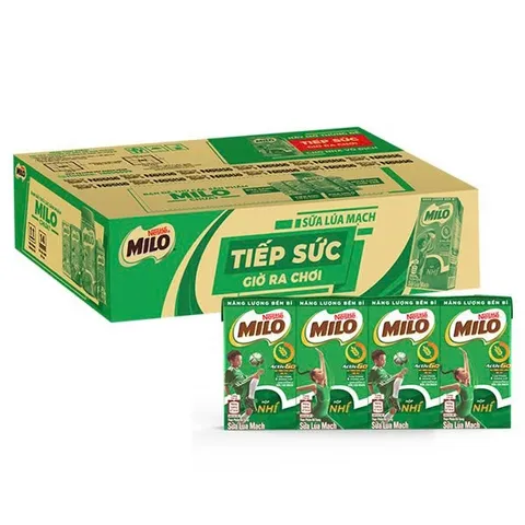 Lốc 4 hộp Sữa Milo Lúa Mạch 110ml