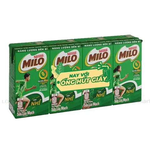 Lốc 4 hộp Sữa Milo Lúa Mạch 110ml