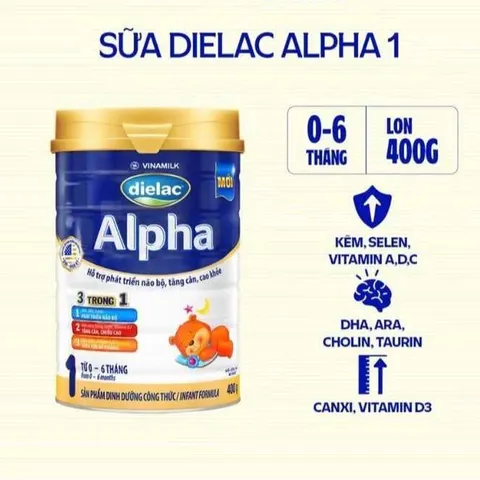 Sữa Bột Dielac Alpha Lon 900g Hỗ Trợ Phát Triển Toàn Diện Số 1,2,3,4 Lon 900g/1,5kg