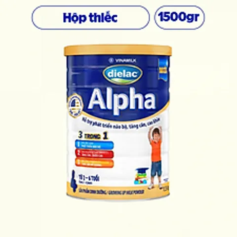 Sữa Bột Dielac Alpha Lon 900g Hỗ Trợ Phát Triển Toàn Diện Số 1,2,3,4 Lon 900g/1,5kg