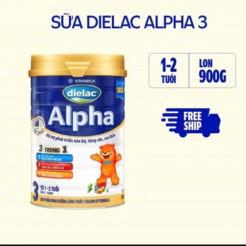 Sữa Bột Dielac Alpha Lon 900g Hỗ Trợ Phát Triển Toàn Diện Số 1,2,3,4 Lon 900g/1,5kg