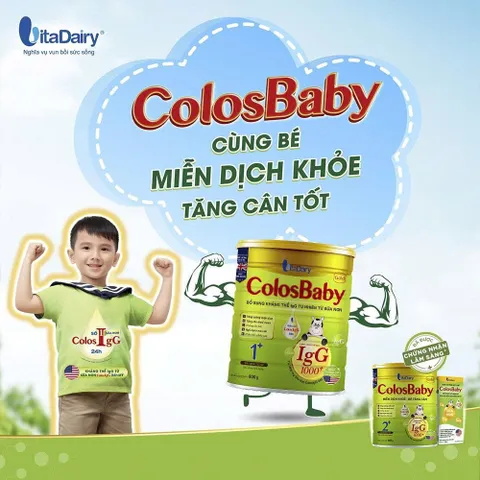 Sữa Bột ColosBaby Gold  Thanh Nhạt 1+ Lon 800g (Cho bé 1 - 2 tuổi)