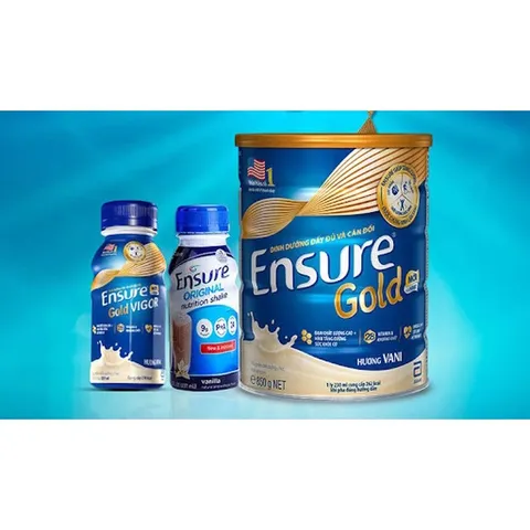 Combo 4 Lon Ensure Gold Hương Vani Lon 800g