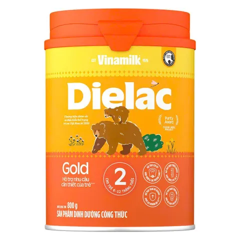 Sữa bột Dielac Alpha Gold 2 Lon 850g (cho bé từ 6 - 12 tháng tuổi) GIAO MẪU NGẨU NHIÊN