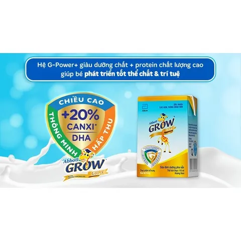 Combo 3 Lốc Abbott Grow 180ml (12 hộp)