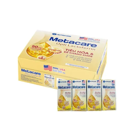 Thùng 24 Hộp Sữa Pha Sẵn Nutricare Metacare Opti Lactoferin 110ml/180ml, Cho bé từ 1 tuổi