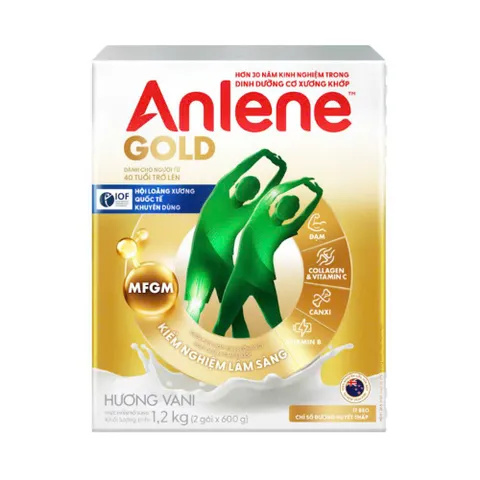 Sữa bột Anlene Gold 5x Hương Vani Hộp Giấy 1.2kg
