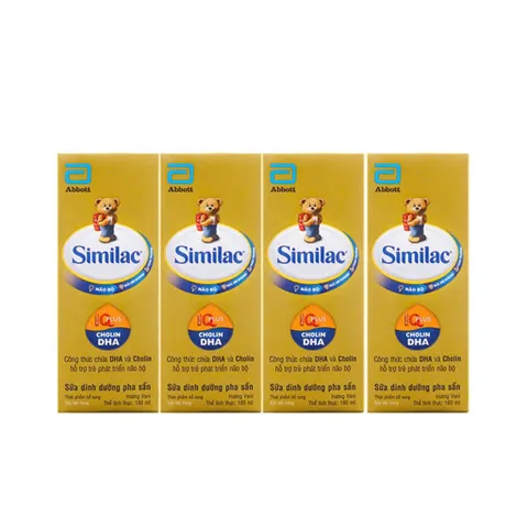 Lốc 4 Hộp Sữa Pha Sẵn Similac IQ 180ml /110ml