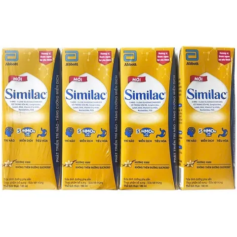 Lốc 4 Hộp Sữa Pha Sẵn Similac IQ 180ml /110ml