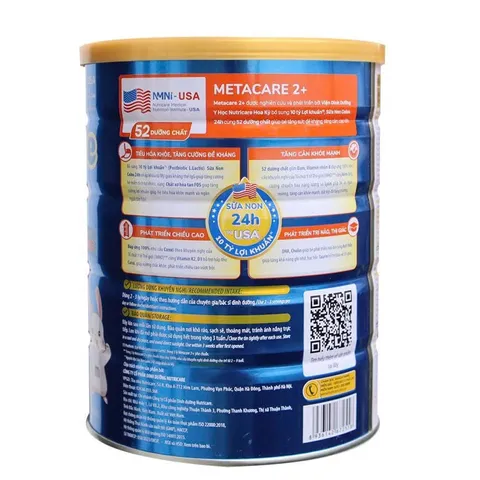 Sữa Bột Metacare Eco 2+ Lon 850g (Cho bé 2-10 tuổi)