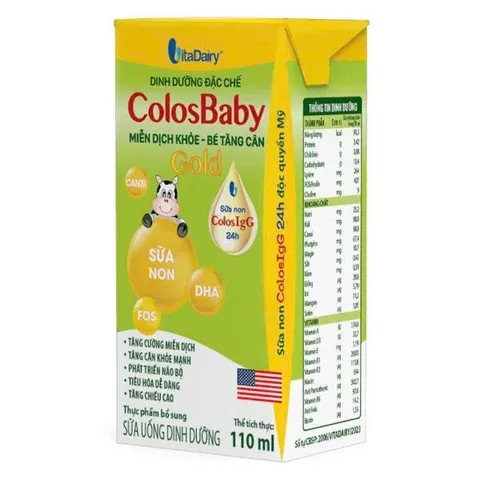 Combo 6 Lốc Sữa Pha Sẵn Colosbaby Gold 110ml/180ml (Cho bé trên 1 tuổi)