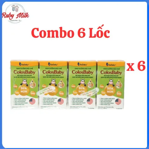 Combo 6 Lốc Sữa Pha Sẵn Colosbaby Gold 110ml/180ml (Cho bé trên 1 tuổi)