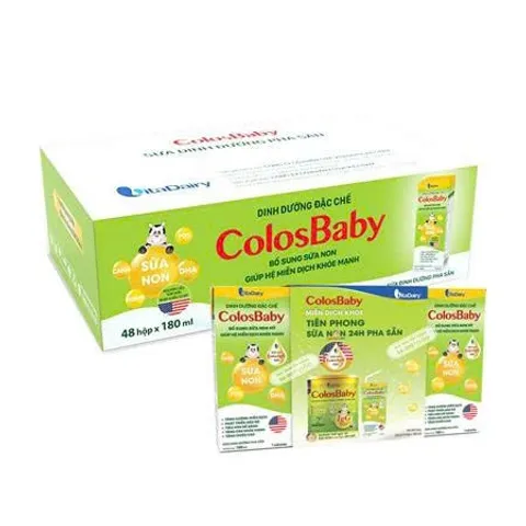 Combo 6 Lốc Sữa Pha Sẵn Colosbaby Gold 110ml/180ml (Cho bé trên 1 tuổi)
