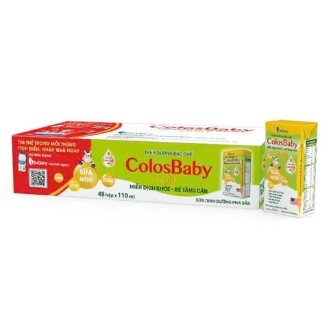 Combo 6 Lốc Sữa Pha Sẵn Colosbaby Gold 110ml/180ml (Cho bé trên 1 tuổi)
