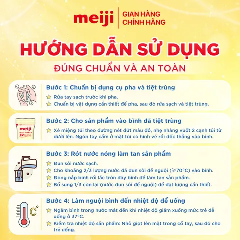 Hộp 4 Thanh Sữa Công Thức Meiji Thanh Infant Formula EZcube - Nhập khẩu chính hãng hộp 4 thanh (108g)