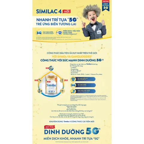 Combo 2 lon Sữa Bột Similac 5G Số 2+ Lon 800g