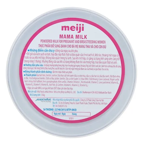 Sữa Bột Meiji Mama Lon 350g - Thực Phẩm Bổ Sung Cho Bà Mẹ Mang Thai Và Cho Con Bú