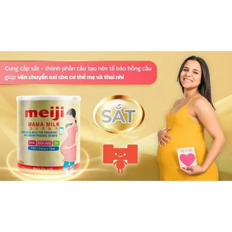 Sữa Bột Meiji Mama Lon 350g - Thực Phẩm Bổ Sung Cho Bà Mẹ Mang Thai Và Cho Con Bú
