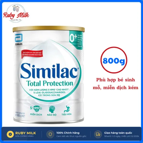 Sữa Bột Similac Total Protection 0+ Cho Bé Lon 380g 800g Phát Triển Toàn Diện Và Trí Não