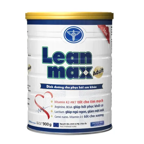 Combo 2 Lon Sữa LeanMax Adult Lon 900g - Dinh dưỡng hồi phục cho người bệnh, người cao tuổi