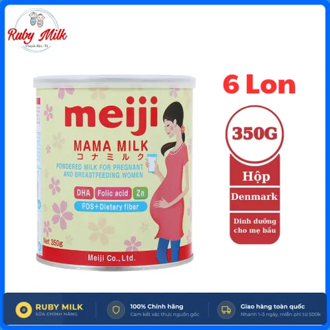 Combo 4 Lon / 6 Lon Sữa bầu Meiji Mama 350g