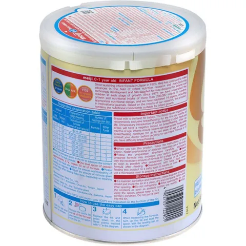 Sữa Bột Meiji Nhập Khẩu Infant Formula Lon 800g (Cho bé 0 - 1 tuổi)