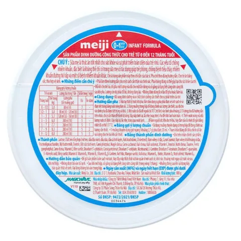 Sữa Bột Meiji Nhập Khẩu Infant Formula Lon 800g (Cho bé 0 - 1 tuổi)