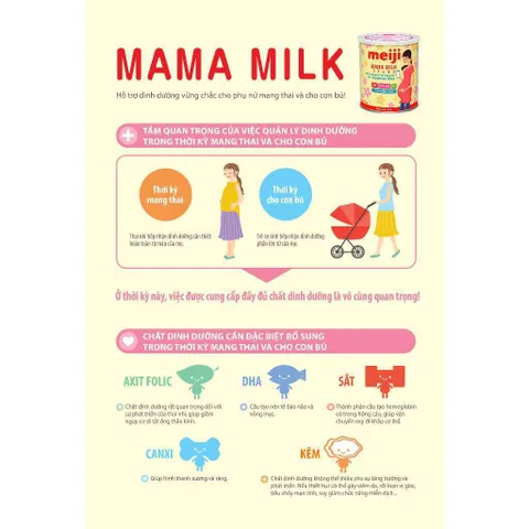 Combo 4 Lon / 6 Lon Sữa bầu Meiji Mama 350g
