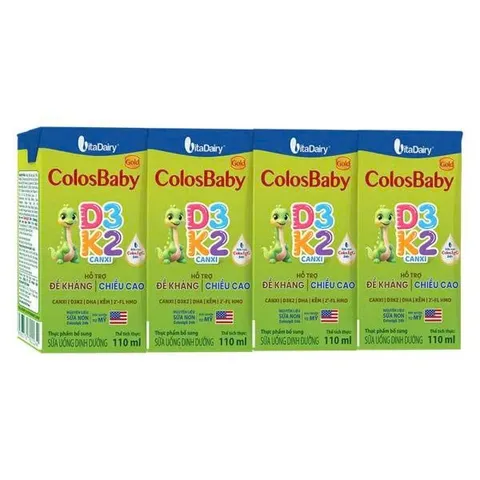 Sữa bột pha sẵn Colosbaby tăng cường sữa non, hỗ trợ miễn dịch cho bé trên 1 tuổi hộp 110ml/180ml