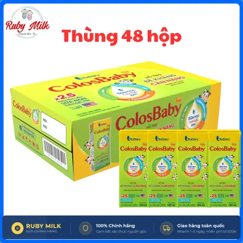 Sữa bột pha sẵn Colosbaby tăng cường sữa non, hỗ trợ miễn dịch cho bé trên 1 tuổi hộp 110ml/180ml