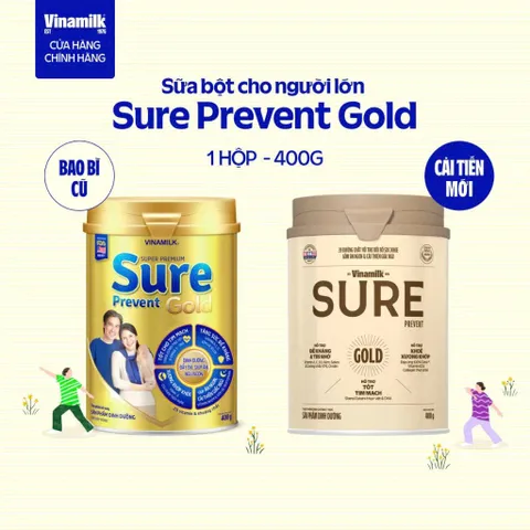 Sữa Sure Prevent Gold lon 900g (Mẫu mới)