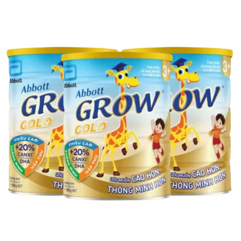 Sữa Abbott Grow Gold 3+ hương vani 800g cho bé 3 - 6 tuổi (giao bao bì ngẫu nhiên)
