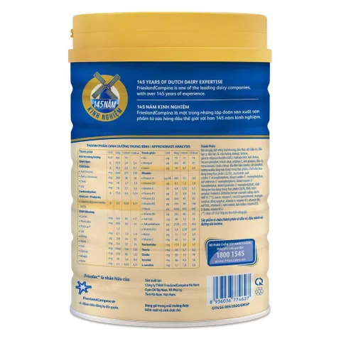 Sữa Bột Frisolac Gold số 3 Lon 850g (Cho bé 1 - 2 tuổi)