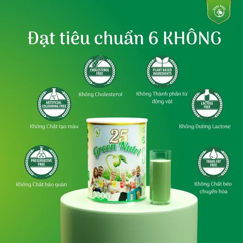 Sữa Hạt Ngũ Cốc 25 Green Nutri Singapore Chính Hãng [Nhập khẩu 100%] lon 750G
