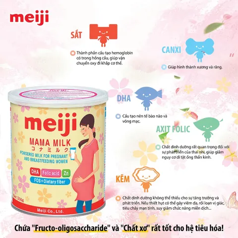 Sữa bầu Meiji mama Lon 350g