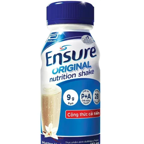 Thùng 24 Chai Sữa Ensure Original 237ml Pha Sẵn Hương Vani