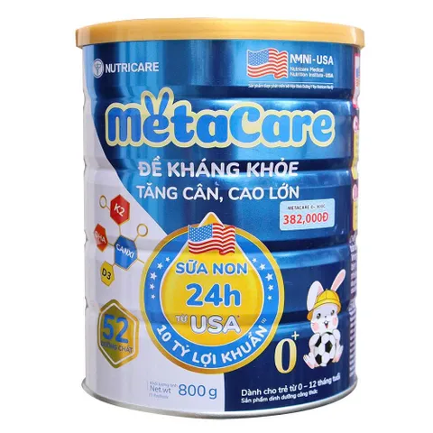 Sữa Bột MetaCare Eco Xanh Lon 850g Đủ Số Cho Bé