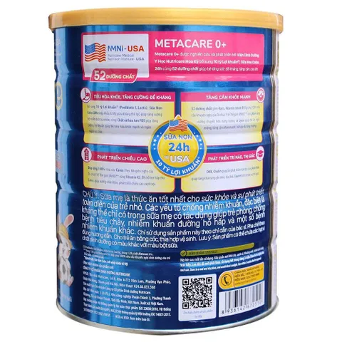 Sữa Bột MetaCare Eco Xanh Lon 850g Đủ Số Cho Bé