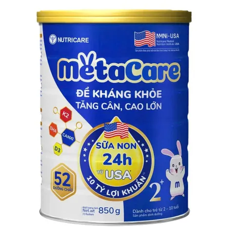Sữa Bột MetaCare Eco Xanh Lon 850g Đủ Số Cho Bé