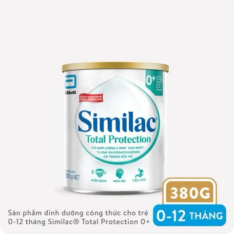 [Combo 2 Lon] Sữa bột Similac Total Protection 0+ 380g (0 - 12tháng) Phù hợp bé sinh mỗ