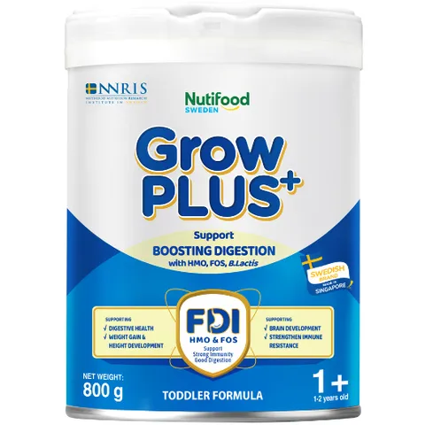 [Chính Hãng] Sữa Bột Nutifood GrowPLUS+ Xanh 0+ 1+ Lon 800g Hỗ Trợ Tiêu Hóa