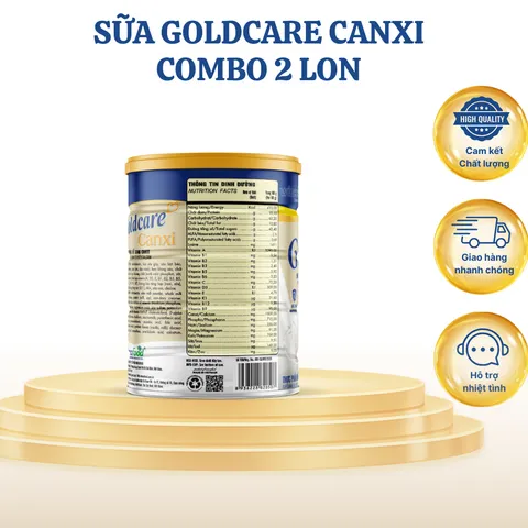 Combo 2 Lon Sữa bột Wincofood Goldcare Canxi (800g/Lon)