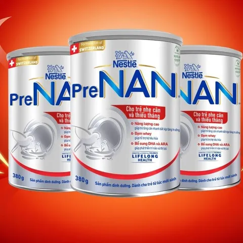 Sữa Bột Pre Nan Hà Lan Cho Trẻ Nhẹ Cân Thiếu Tháng Cải Thiện Thể Chất Giảm Táo Bón Cho Bé Lon 380g