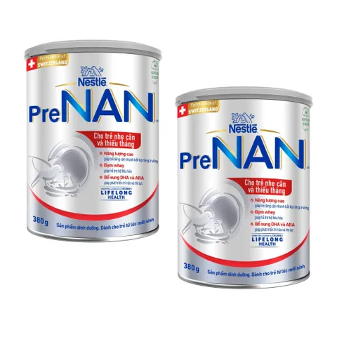 Sữa Bột Pre Nan Hà Lan Cho Trẻ Nhẹ Cân Thiếu Tháng Cải Thiện Thể Chất Giảm Táo Bón Cho Bé Lon 380g