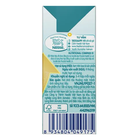Thùng 36 Hộp Sữa Pha Sẵn Nestle NANGROW 110ml ,cho bé trên 1 tuổi, Giúp Bé Cao Lớn Vượt Trội