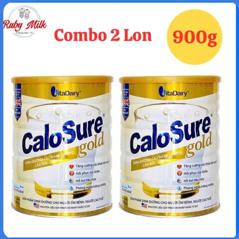 Combo 2 Lon Sữa Bột CaloSure Gold 900g (cho người cao tuổi)
