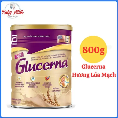 Sữa Bột Glucerna Hương Lúa Mạch Lon 800g