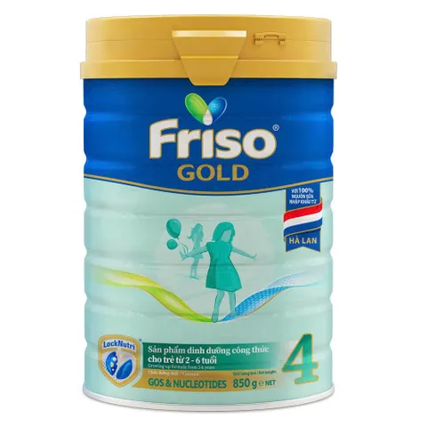 Sữa Bột Friso Gold số 4 Lon 850g (Cho bé 2 - 6 tuổi)