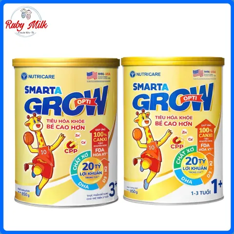Sữa Bột Nutricare Smarta Grow Opti Lon 850g