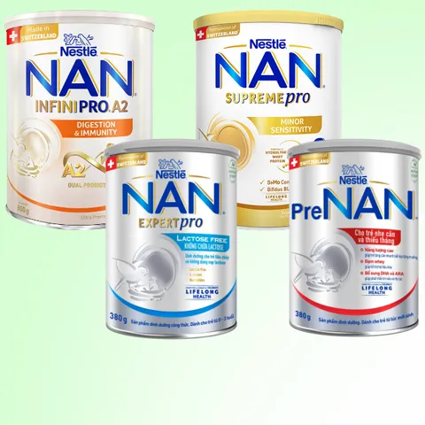 Sữa Bột Nestlé NAN Thụy Sĩ - InfiniPro A2, SupremePro, ExpertPro, PreNAN Cho Bé Phát Triển Toàn Diện